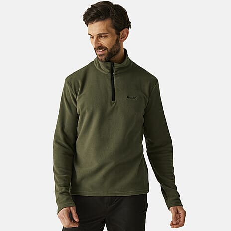 Regatta Mens Lightweight Half-Zip Fleece (Size XL) - Green