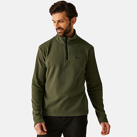 Regatta Mens Lightweight Half Zip Fleece (Size 4XL) - Green