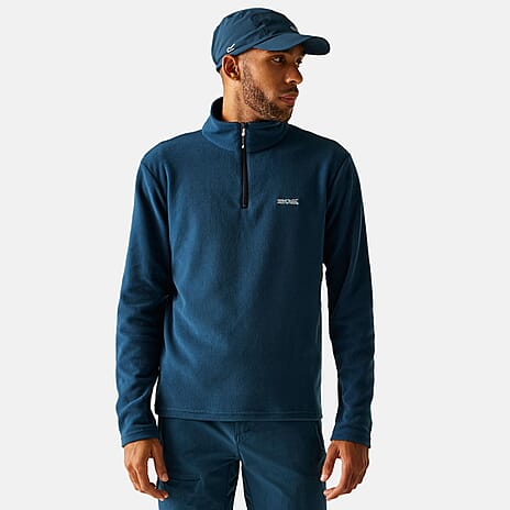 Regatta Mens Lightweight Half Zip Fleece (Size 5XL) - Moonlight Denim