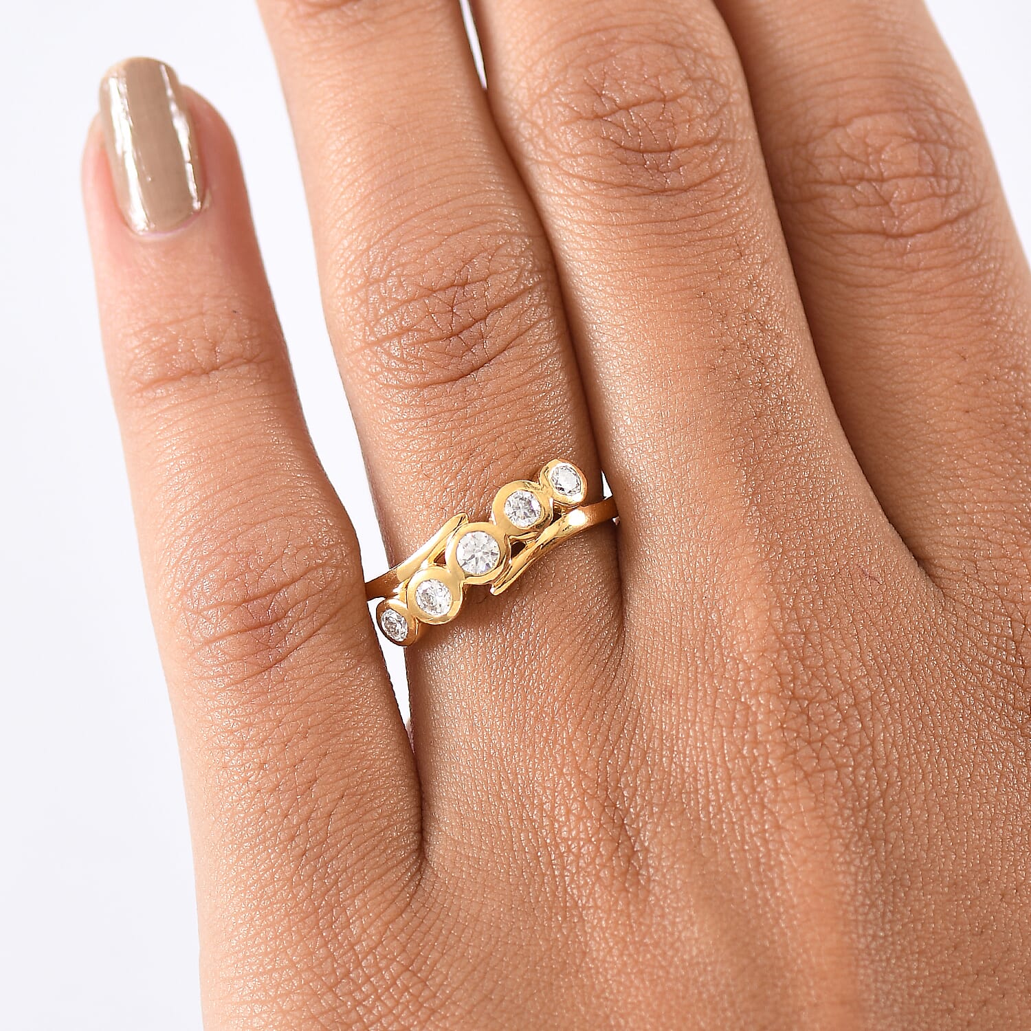 Moissanite 5 Stone Ring