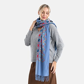 https://tjcuk.sirv.com/Products/82/8/8289911/Embroidery-Scarf-Size-One-Size-Blue_8289911_1.jpg?w=342&h=342