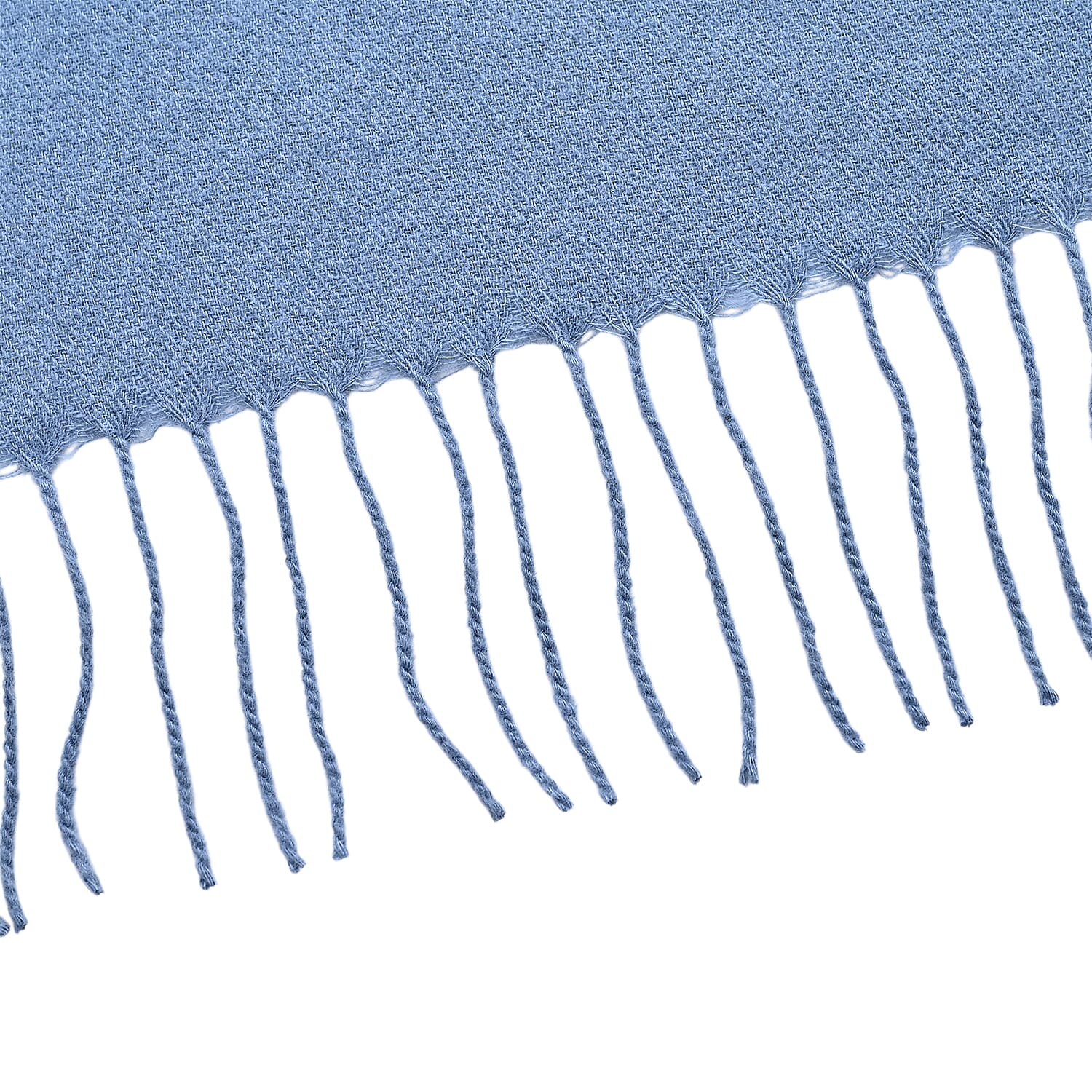 Super Soft Oversized Floral Embroidery Scarf (185 x 70cm) - Blue