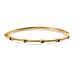 EverTrue Natural Chrome Diopside Bamboo Bangle in Yellow Gold Plated