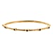 EverTrue Natural Chrome Diopside Bamboo Bangle in Yellow Gold Plated
