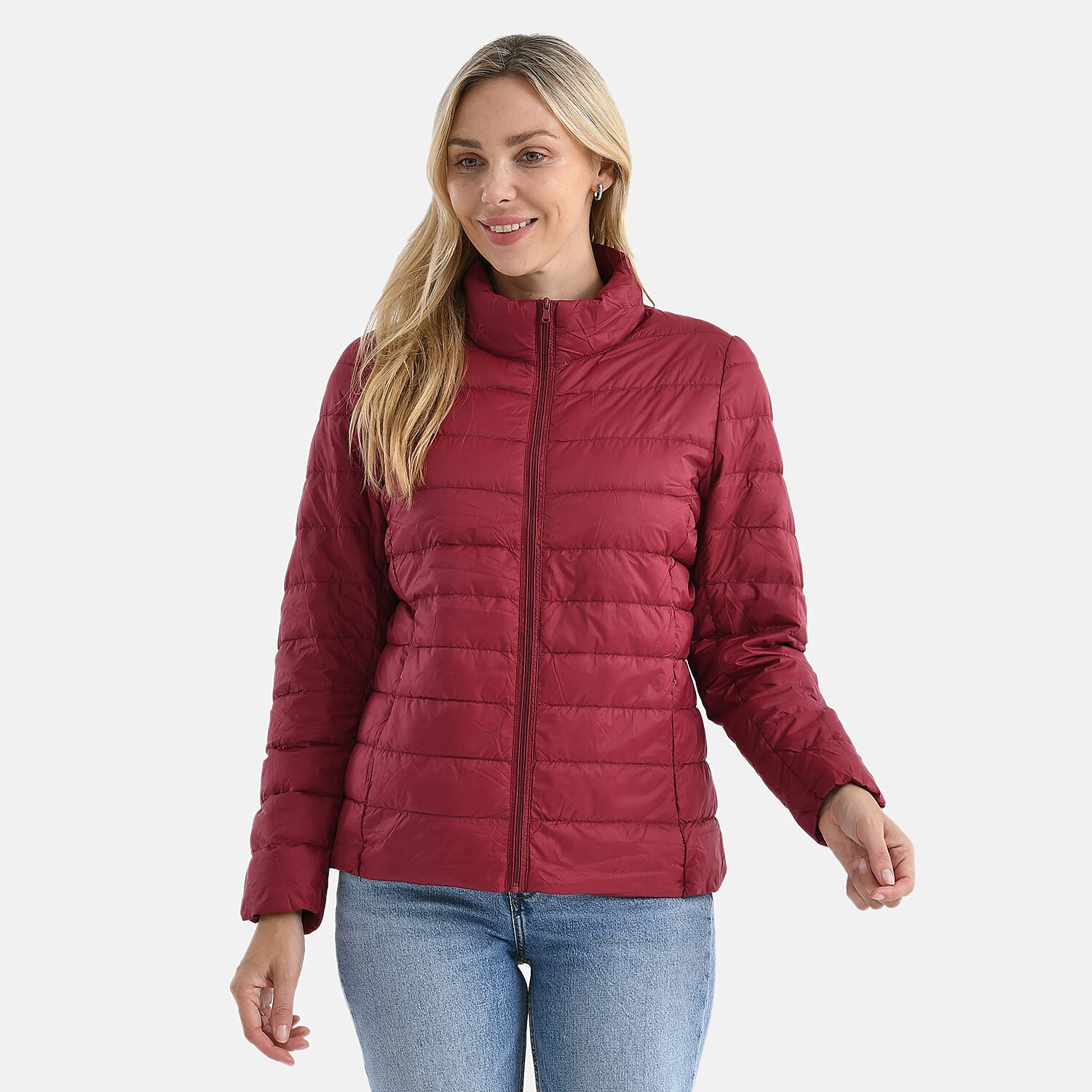La Marey Wanderweight 90% Duck Down Ultralight Packable Jacket (Size M) - Burgundy