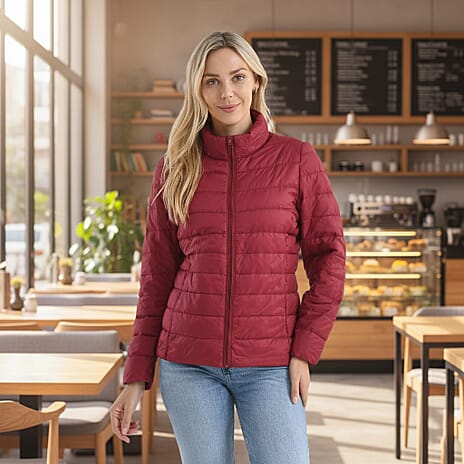 La Marey Wanderweight 90% Duck Down Ultralight Packable Jacket (Size XL) - Burgundy