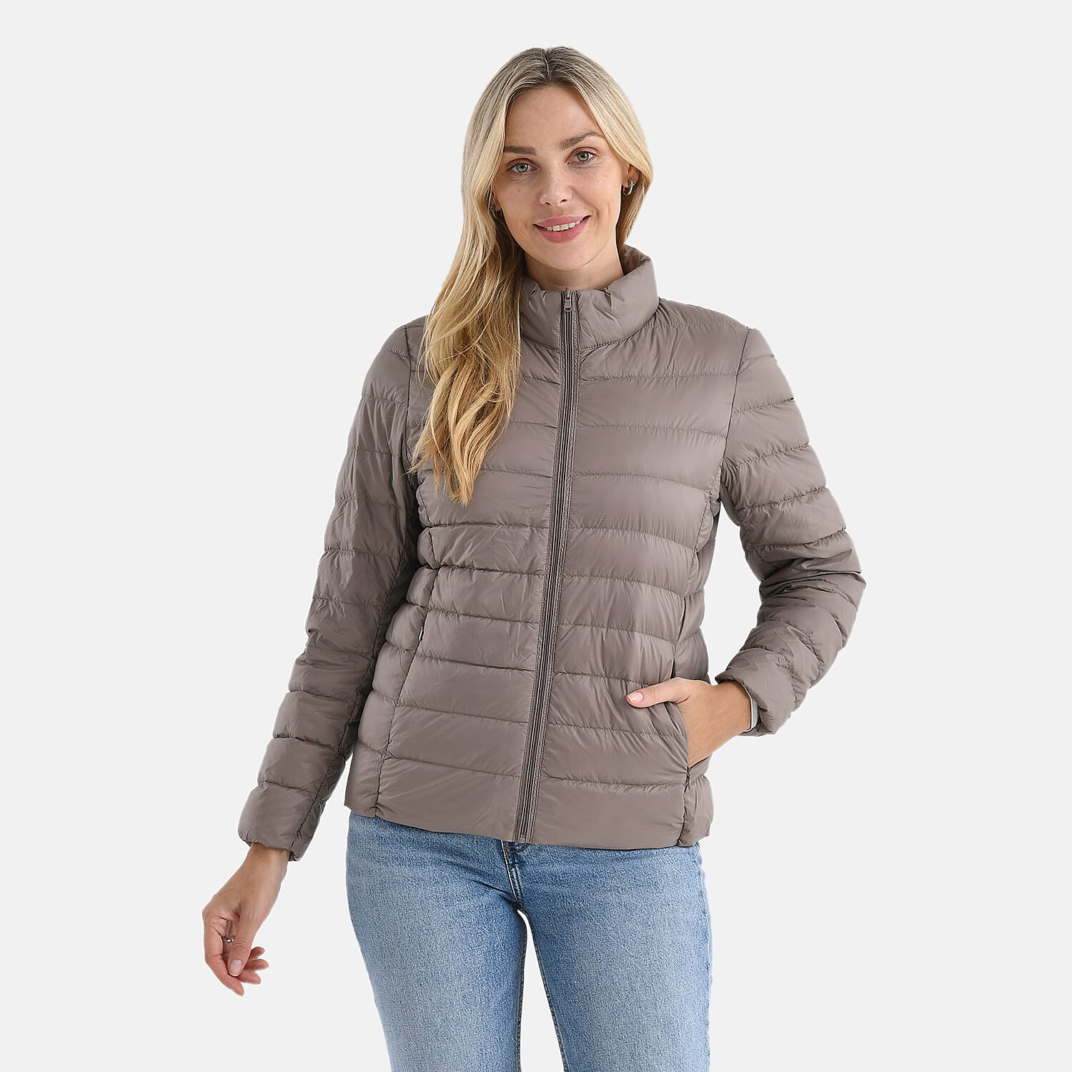 La Marey Wanderweight Down Ultralight Packable Jacket (Size L) - Taupe