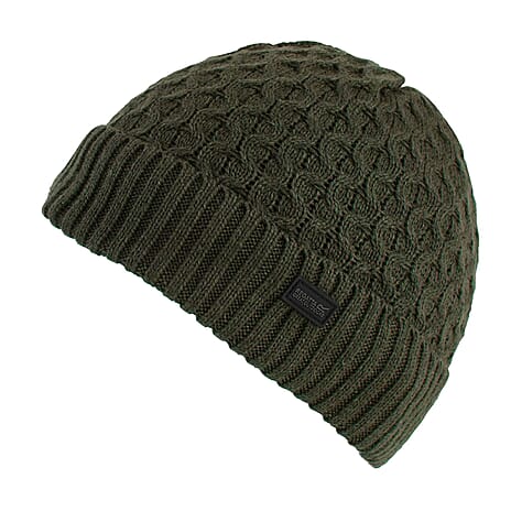 Regatta Acrylic Hat, Cap and Earmuff - Dark Khaki