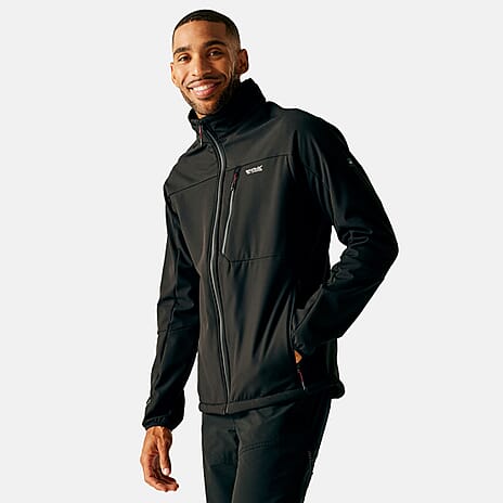 Regatta Mens Waterprrof Windproof Softshell Jacket (Size XL) - Black