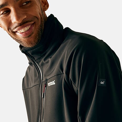 Regatta Mens Waterprrof Windproof Softshell Jacket (Size XL) - Black