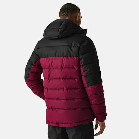 Regatta Mens Padded Jacket With Hood (Size XXL) - Maroon
