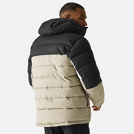 Regatta Mens Padded Jacket With Hood (Size XL) - Grey