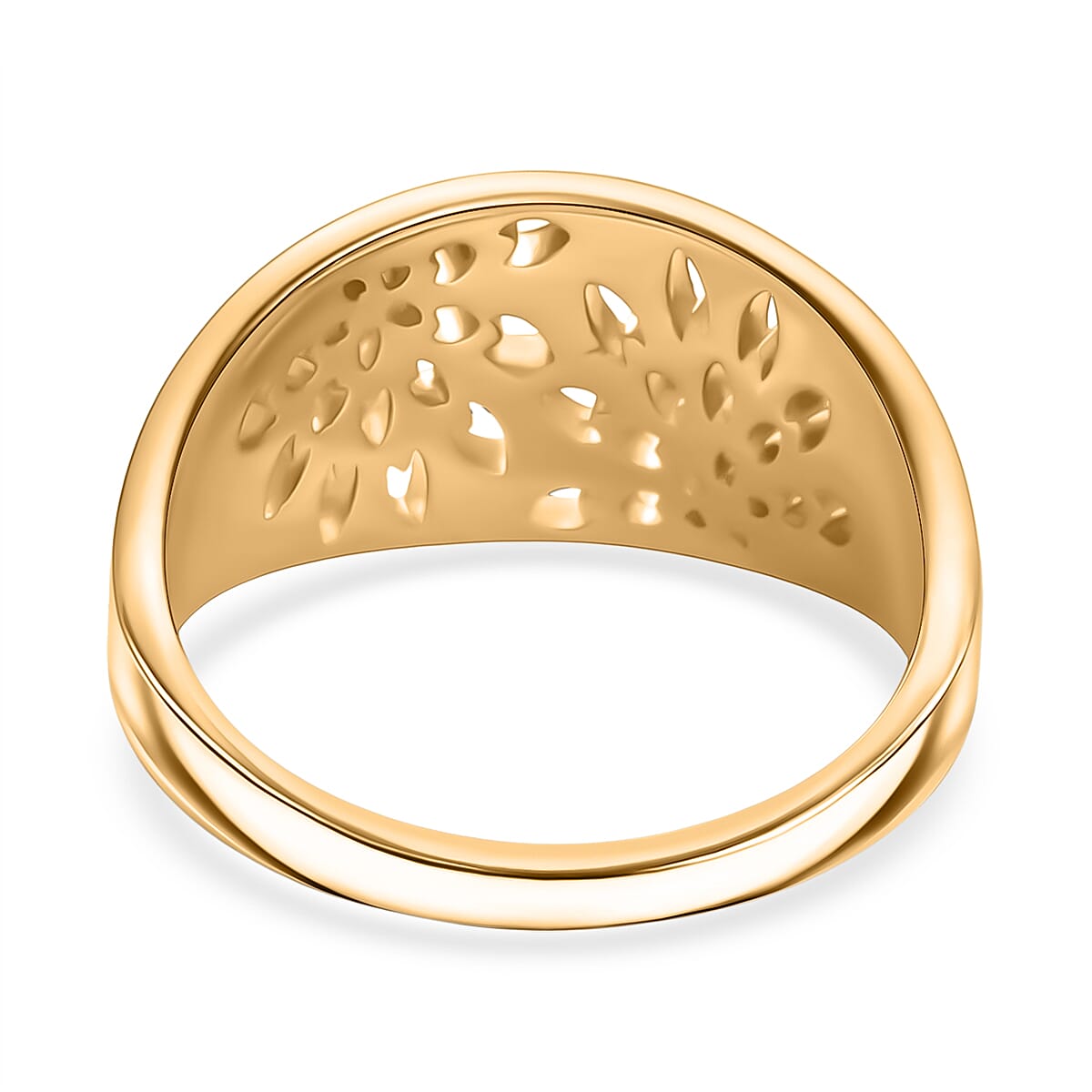 18K Yellow Gold Plated Sterling Silver Ring