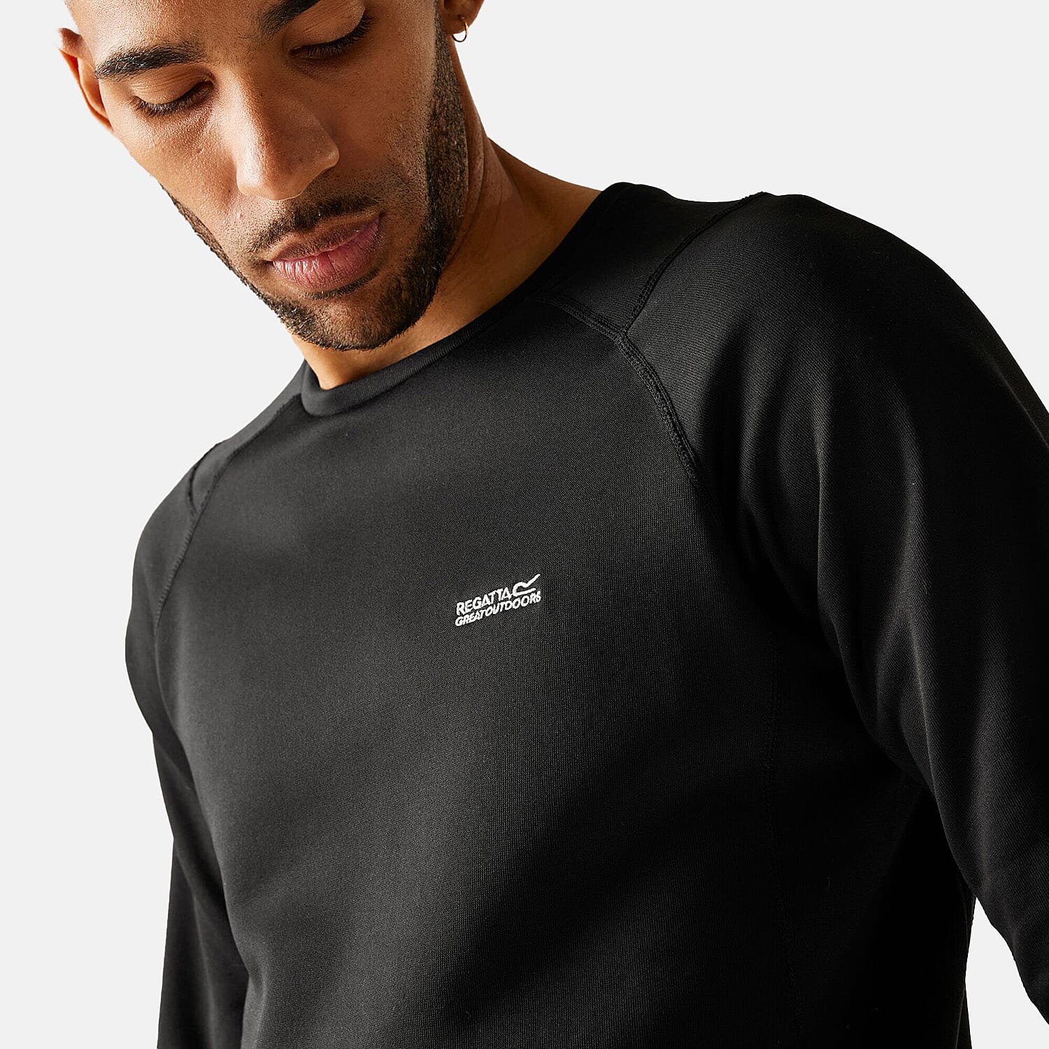 Regatta Mens Supersoft Thermal Baselayer Set (Size L) - Black