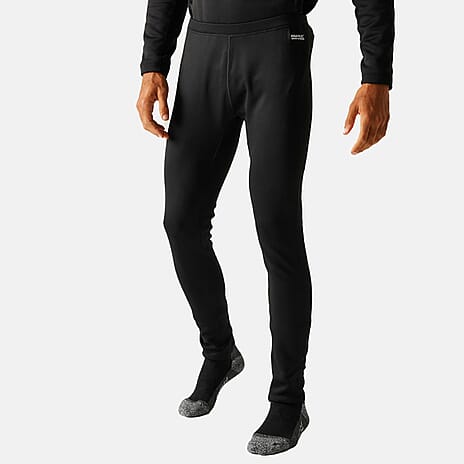 Regatta Mens Supersoft Thermal Baselayer Set (Size M) - Black