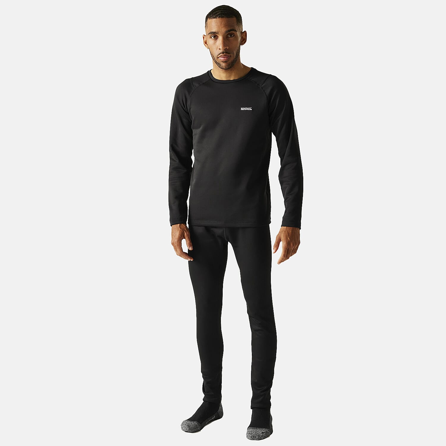 Regatta Mens Supersoft Thermal Baselayer Set (Size XL) - Black