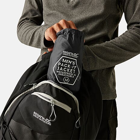 Regatta Mens Waterproof Breathable Jacket (Size XXXL) - Grey