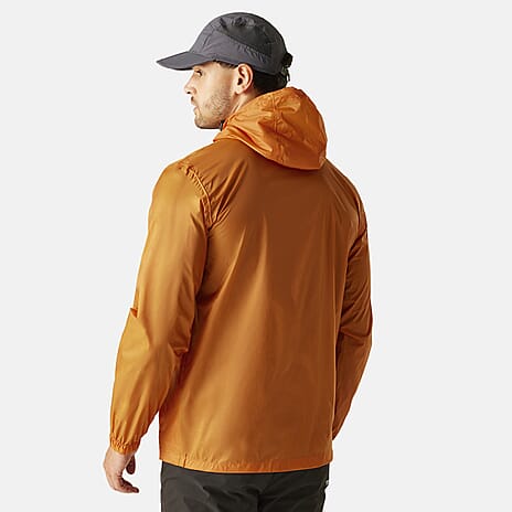 Regatta Mens Pack-It Waterproof Jacket (Size M) - Orange