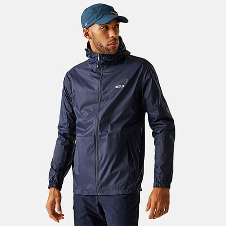 Regatta Mens Waterproof Breathable Jacket (Size L) - Navy