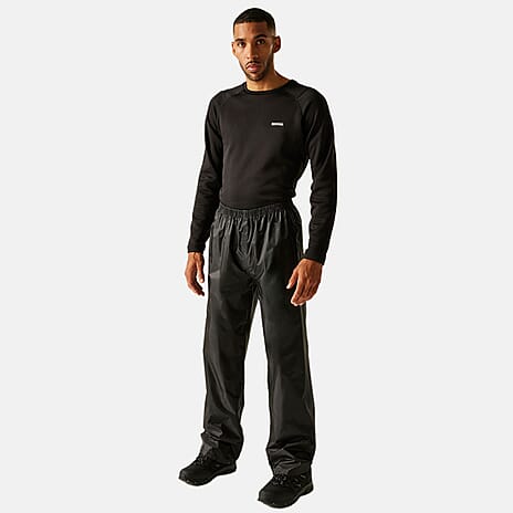 Regatta Mens Waterproof Trousers (Size XL) - Black