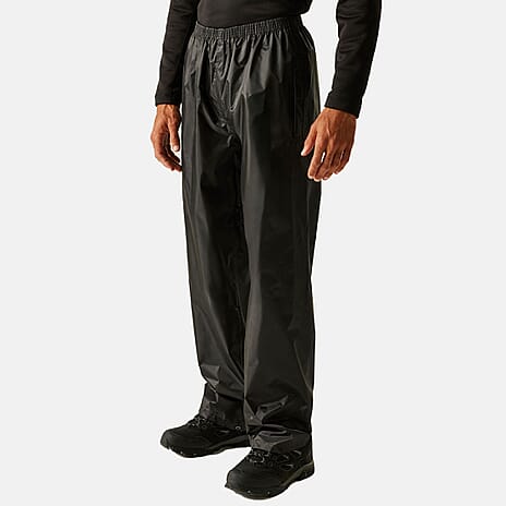 Regatta Mens Waterproof Trousers (Size XXL) - Black