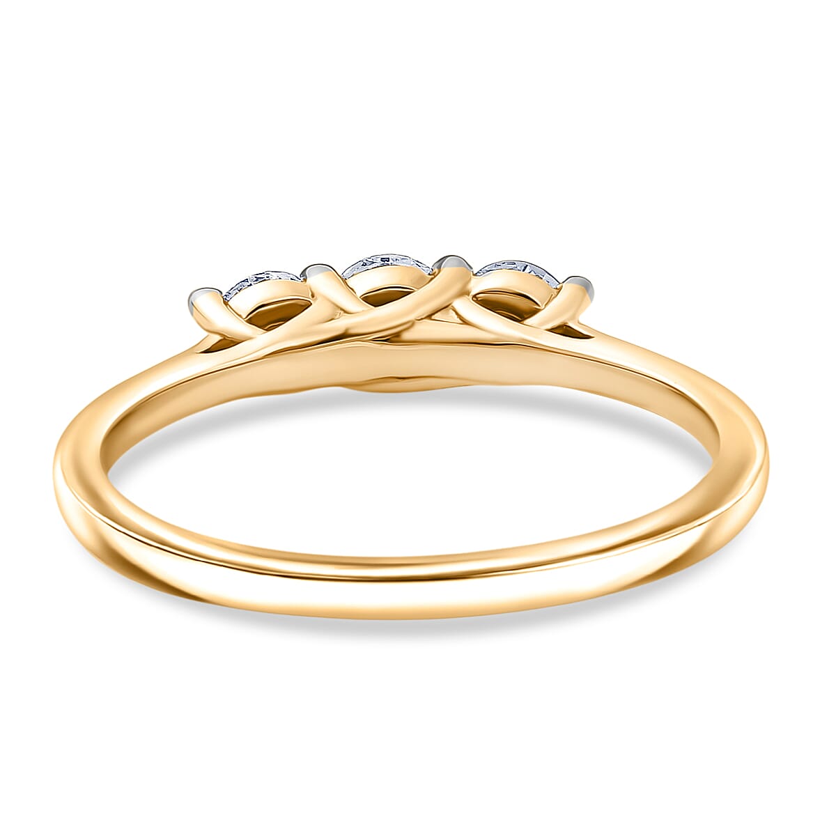 Luxuriant Lab Grown Diamond Band Ring in Sterling Silver