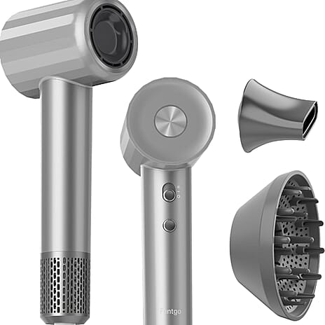 Fentgo High Speed Ionic Hair Dryer with Diffuser - Grey