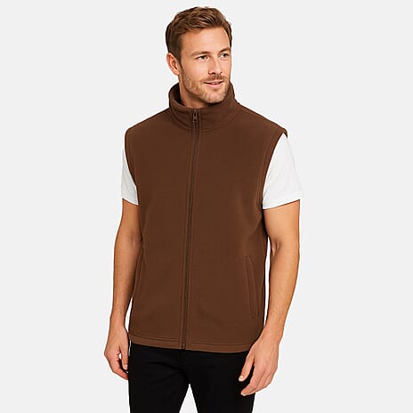 NORTHGATE Unisex Full-Zip Gillet (Size M) - Brown