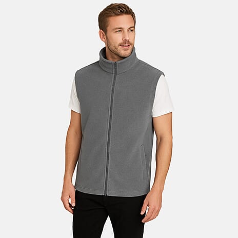 NORTHGATE Unisex Full-Zip Gillet (Size L) - Grey