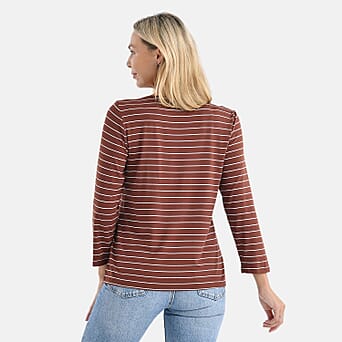 https://tjcuk.sirv.com/Products/82/9/8292038/La-Marey-Stripe-TShirt-Size-Large-Brown-White_8292038_1.jpg?w=342&h=342