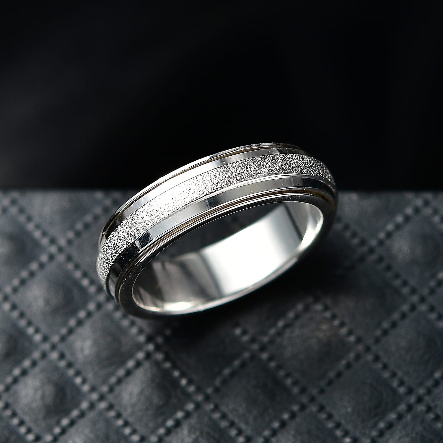 Italian Made- 925 Sterling Silver Band Ring