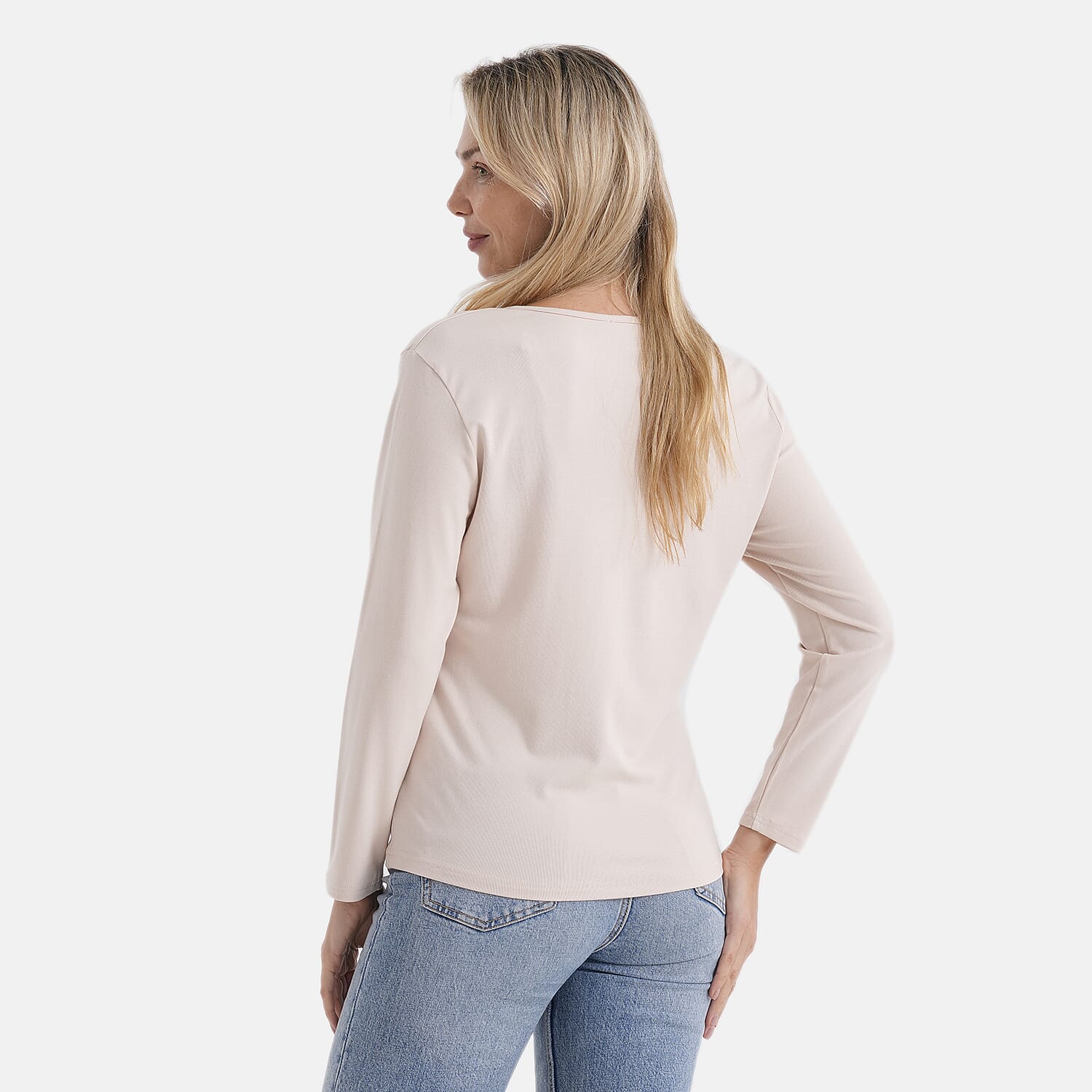 La Marey Classic Rayon T-shirt (Size 8 to 10) - Beige