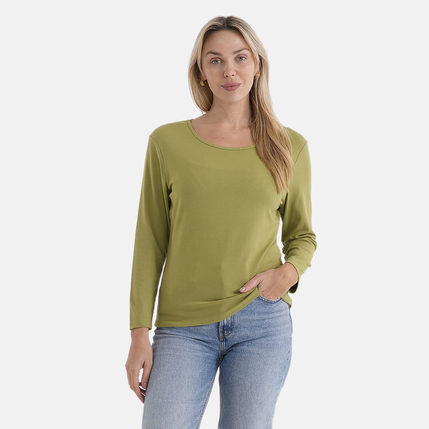La Marey Classic Rayon T-shirt (Size 12 to 14) - Green
