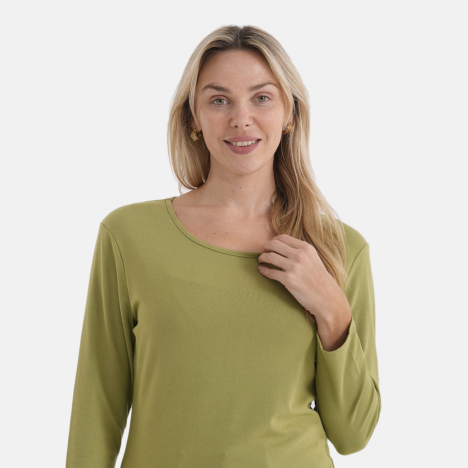 La Marey Classic Rayon T-shirt (Size 20 to 22) - Green