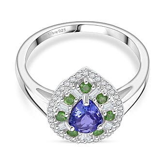 https://tjcuk.sirv.com/Products/82/9/8294077/D-Joy-Tanzanite-Tsavorite-Garnet-Moissanite-Ring-in-Rhodium-Overlay-St_8294077.jpg?w=342&h=342