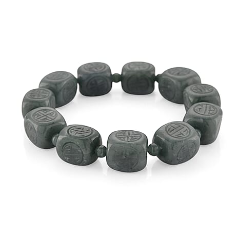 Natural Type A Jadeite Bracelet (Size 7 Stretchable) 300.00 Ct.