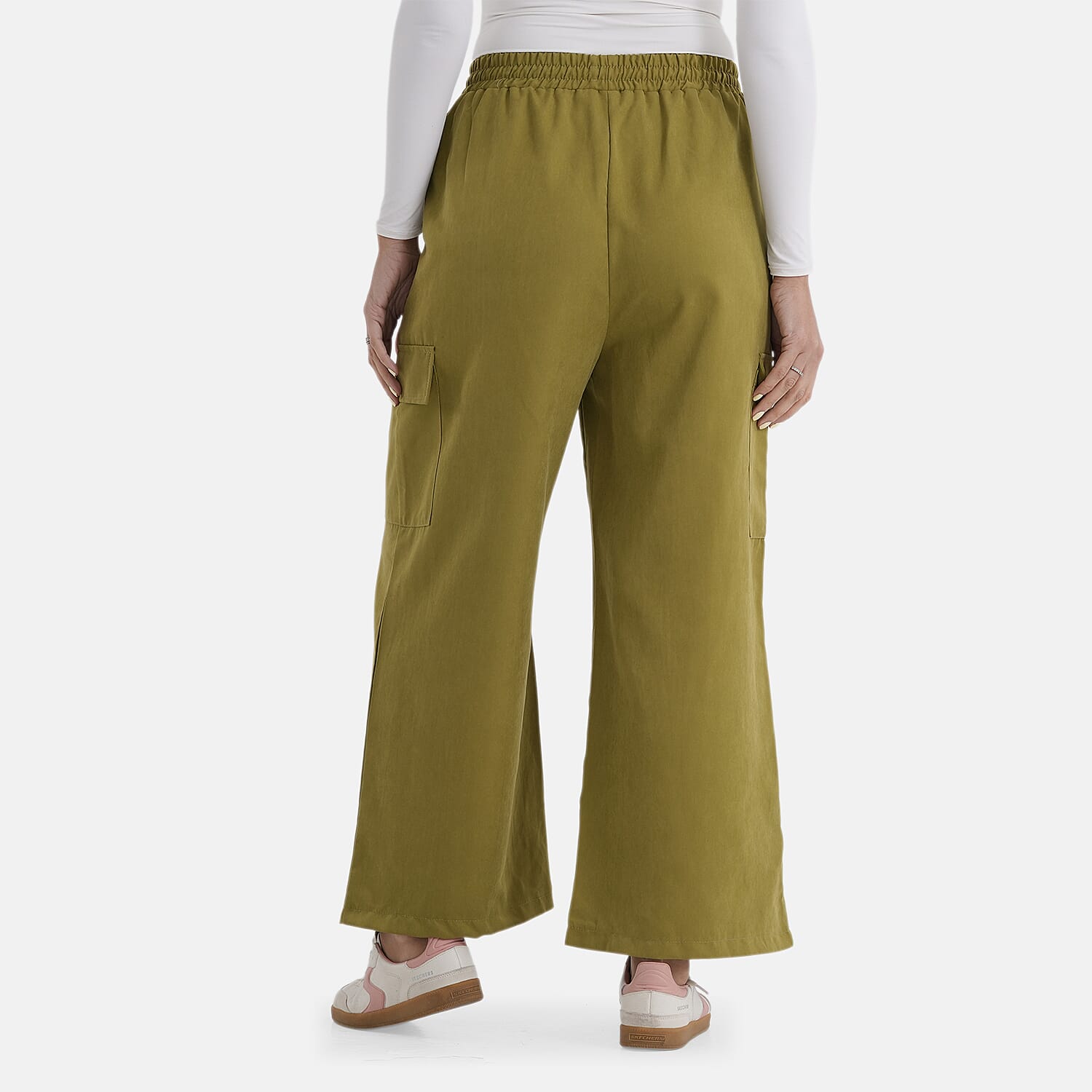& Maisi Lightweight Cargo Trousers with Elasticated Waist