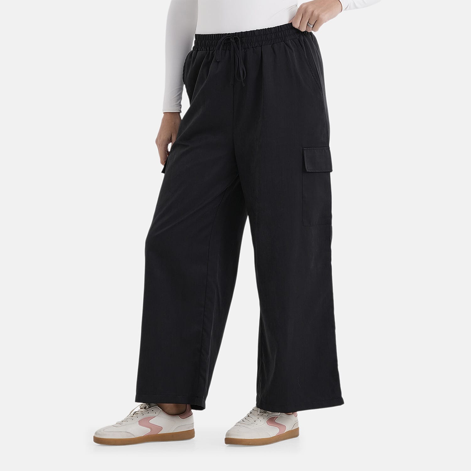 & Maisi Lightweight Cargo Trousers with Elasticated Waist
