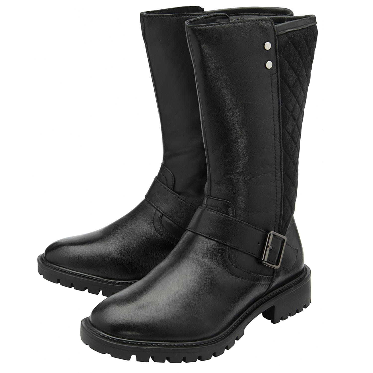 Ravel Leather Forbes Mid Calf Boots (Size 4) - Black