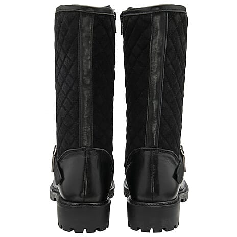 Ravel Leather Forbes Mid Calf Boots (Size 3) - Black
