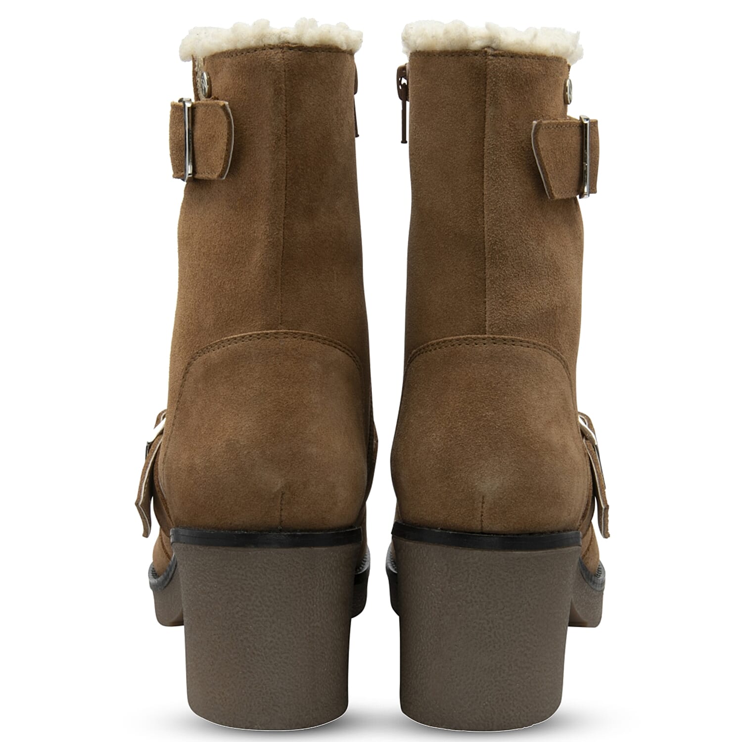 Ravel Naburn Buckle Ankle Boot (Size 3) - Tan