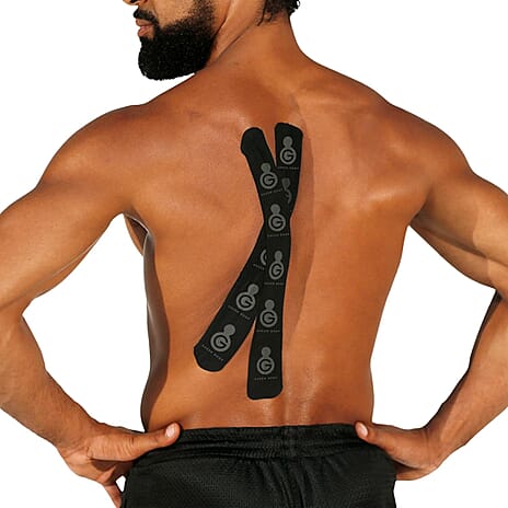 Green Drop Kinesiology Tape - Black