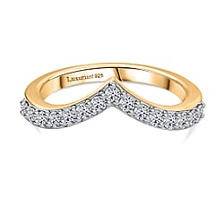 Luxuriant Lab Grown Diamond Chevron Knife Edge Ring