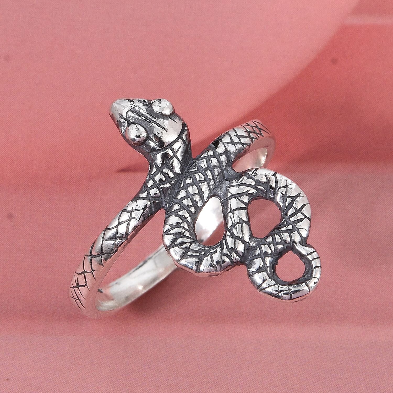 Treasure of Siam - Sterling Silver Snake Ring