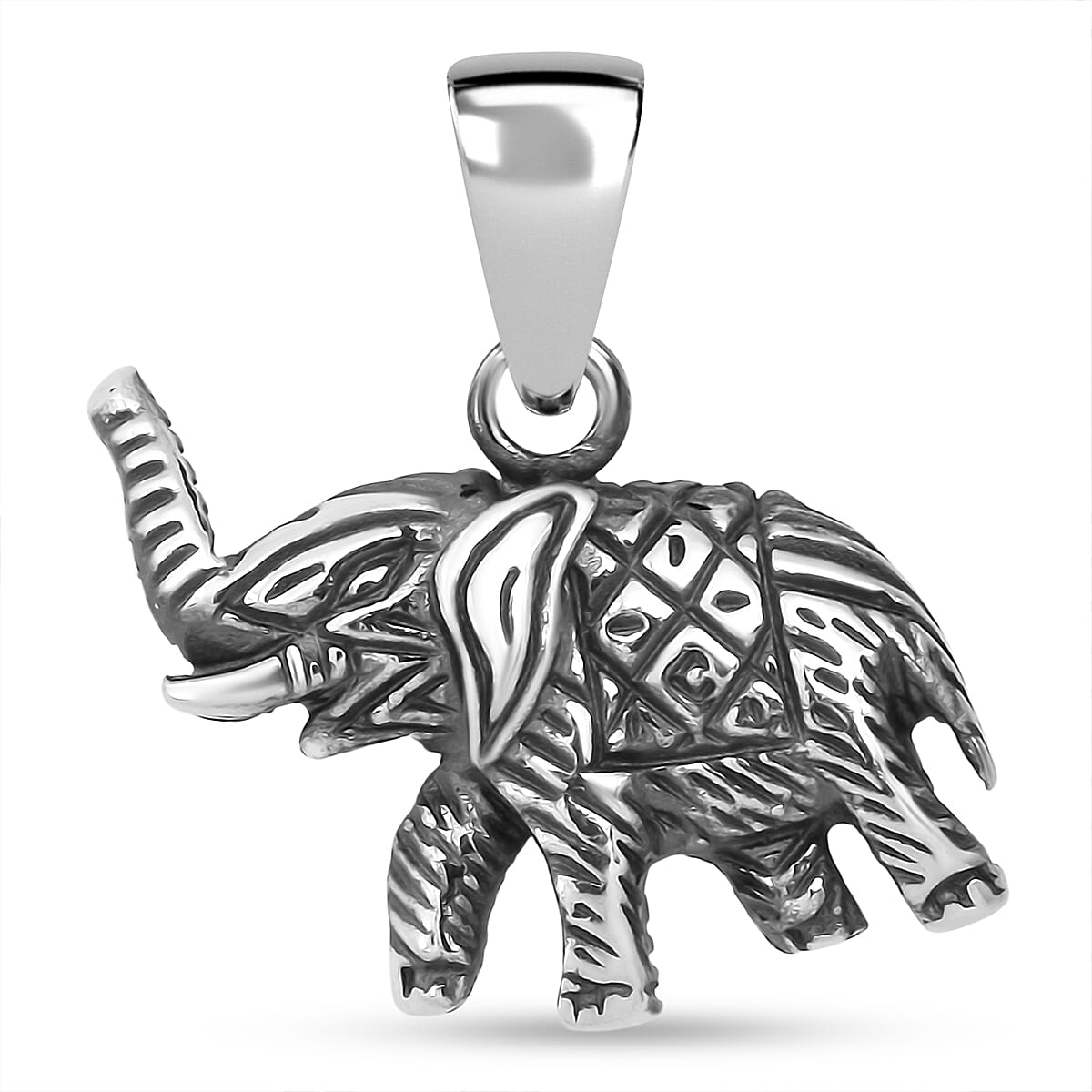 Treasure of Siam Sterling Silver Elephant Pendant