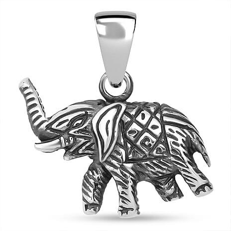 Treasure of Siam Sterling Silver Elephant Pendant