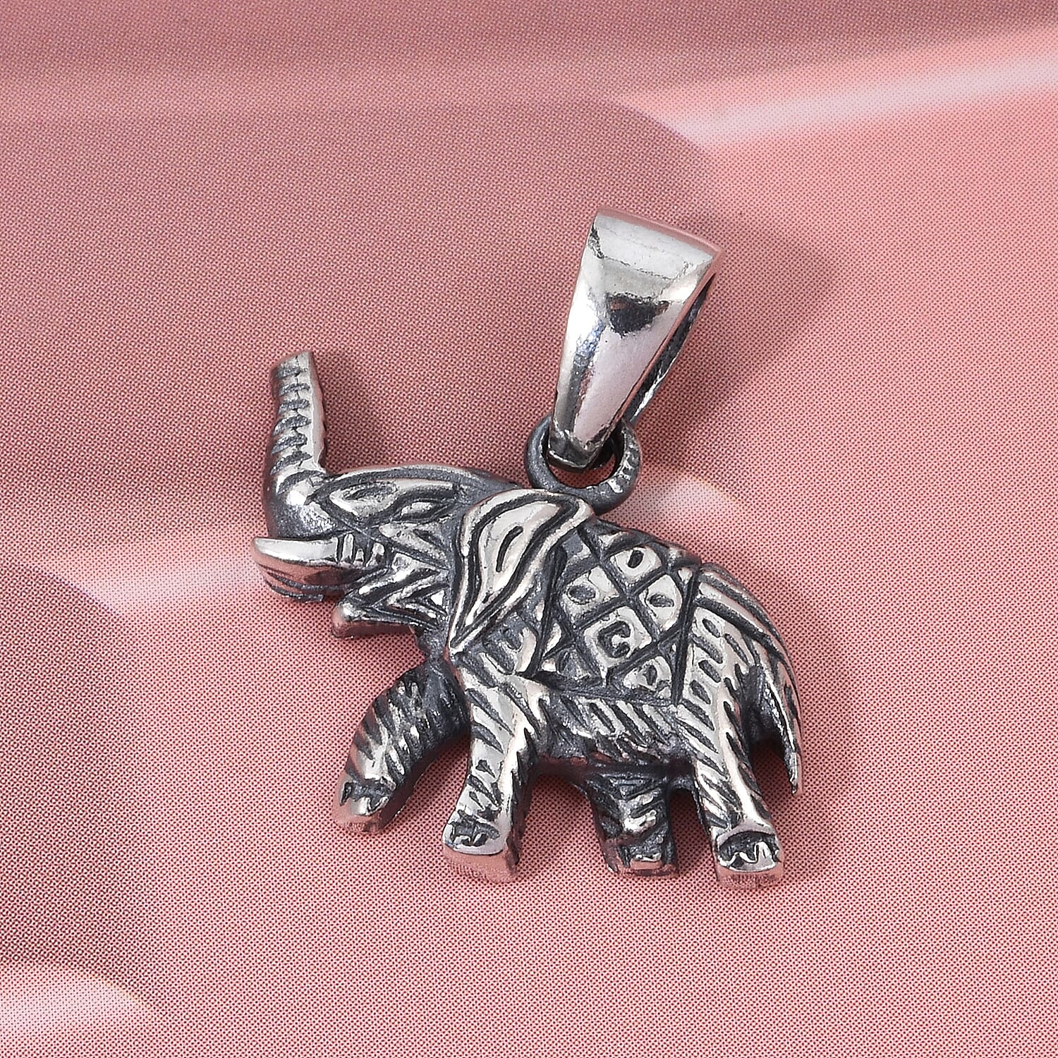 Treasure of Siam Sterling Silver Elephant Pendant