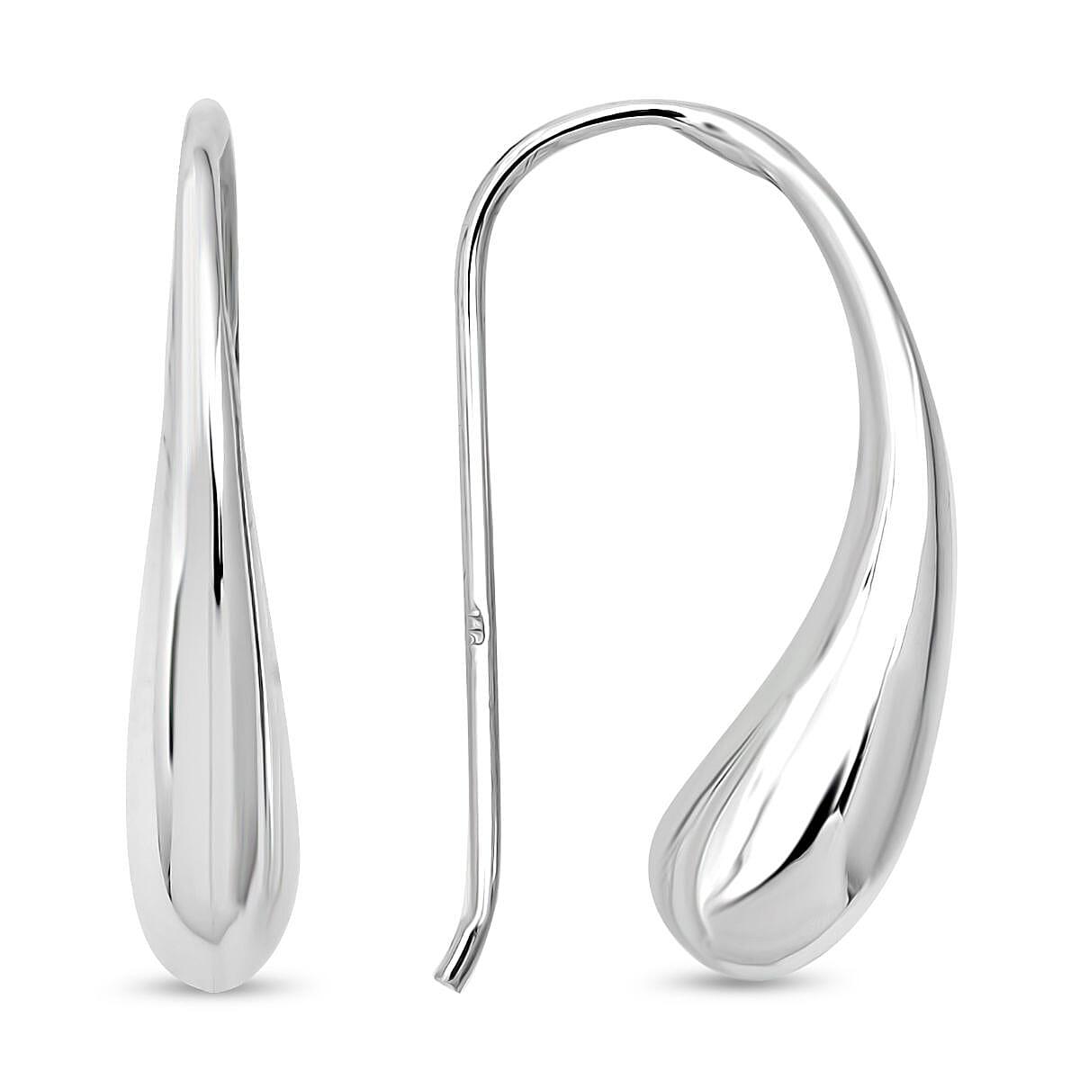 Treasure of Siam Sterling Silver Teardrop Earring with Hook