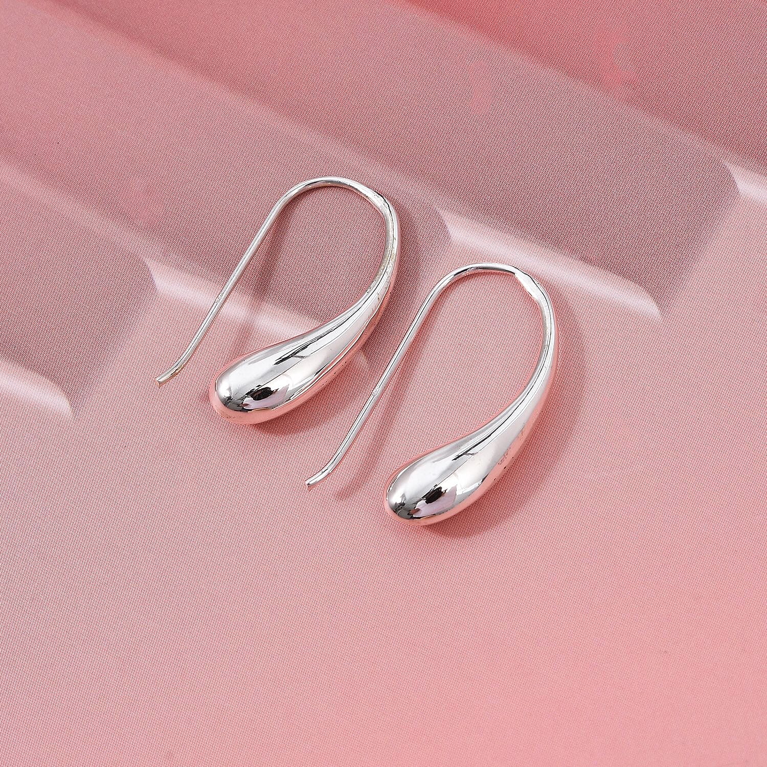 Treasure of Siam Sterling Silver Teardrop Earring with Hook