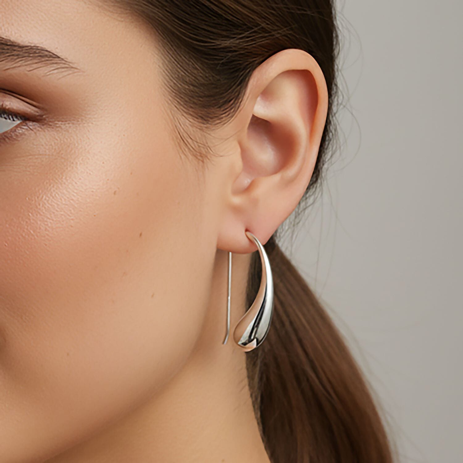 Treasure of Siam Sterling Silver Teardrop Earring with Hook